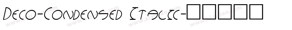 Deco-Condensed Italic字体转换